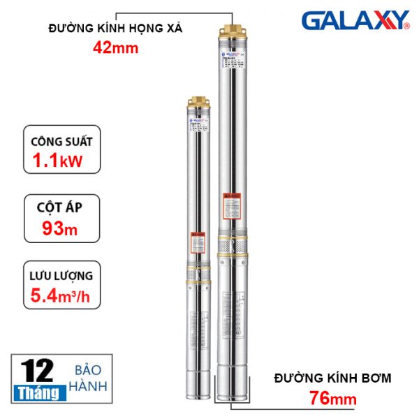 may bom gieng khoan Galaxy 3GLX 151-4 – 24